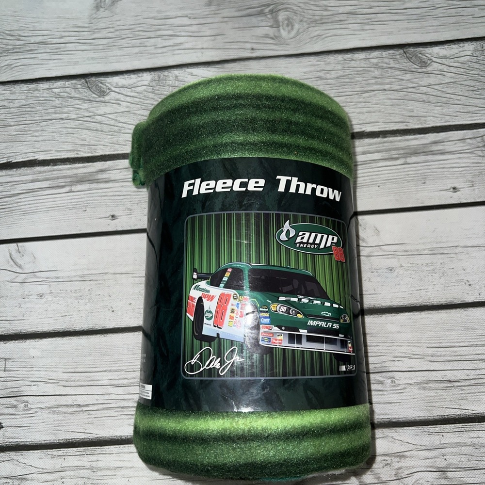 Dale Earnhart Jr Throw Blanket- #88- Nascar- Fleece Throw- 50"x60"- NEW